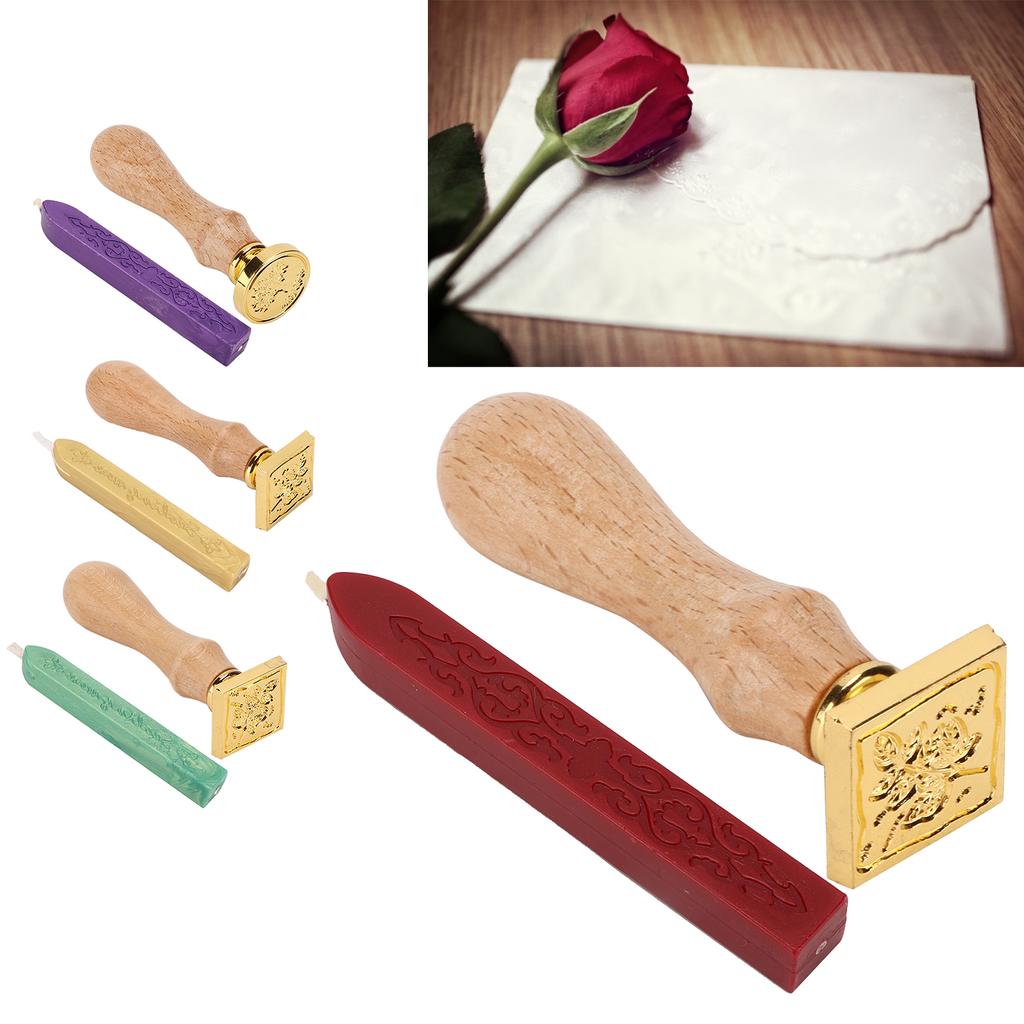 Wax Seal Exquisite Pattern Removable  Widely Application Wax Stamp Kit for Sealing Decoration