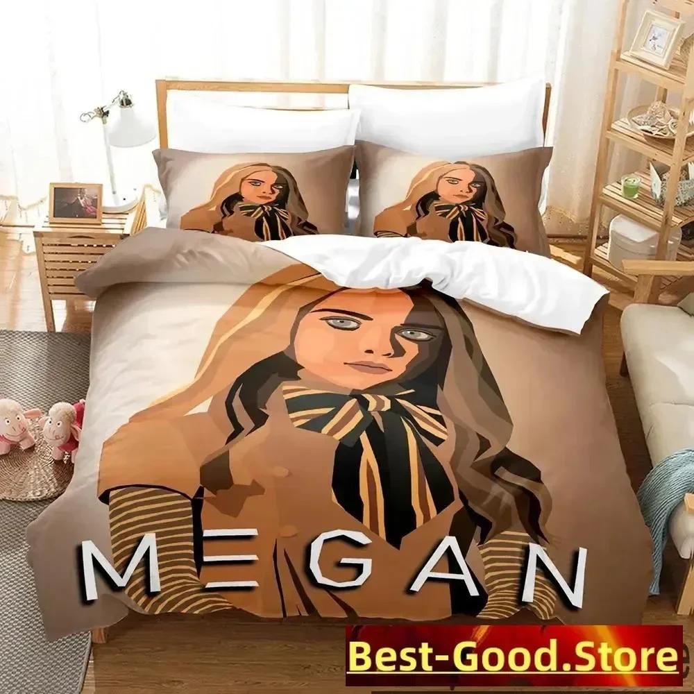 

3D M3GAN Movie Beding Set Printed Bed Linen Set With Pilowcase Bed Soft Duvet Cover Soft Single Double Quen Super King-Sized Dimensionsd Dimensions 100*200cm Single
