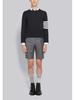TB Jesień/Zima Unisex Sweter Dzianinowy z Okrągłym Dekoltem i Trzema Guzikami