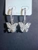 Koreanischer Stil 925 Silber Schmetterling & Quaste Ohrringe mit Zirkonia, Strass und Perlen Akzenten für Herbst/Winter.
