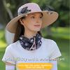 2Pcs Summer Hat with Dual Solar Fans USB Charging Wide Brim Outdoor Fishing Hat Breathable Cooling Sun Protection