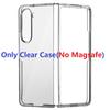 Plastic Clear Magsafe Charging Magnetic Protective Cover Transparent for Samsung Galaxy Z Fold 6 5 4 3 Case
