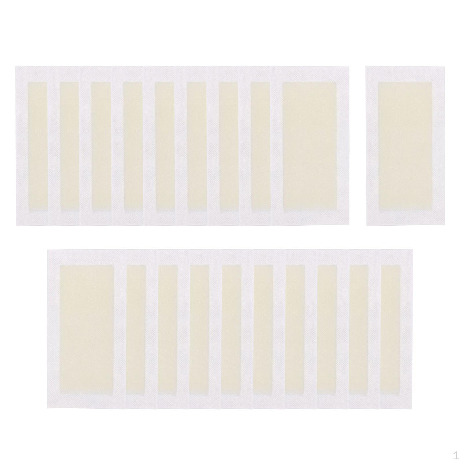 

20 штук воскових смужок Воскова епіляція для всіх типів шкіри Делікатне видалення волосся верхньої губи ніг обличчя жовтий