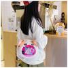 Big Mouth Mew Cartoon Cat Shoulder Bag With Nylon Material For Daily Use