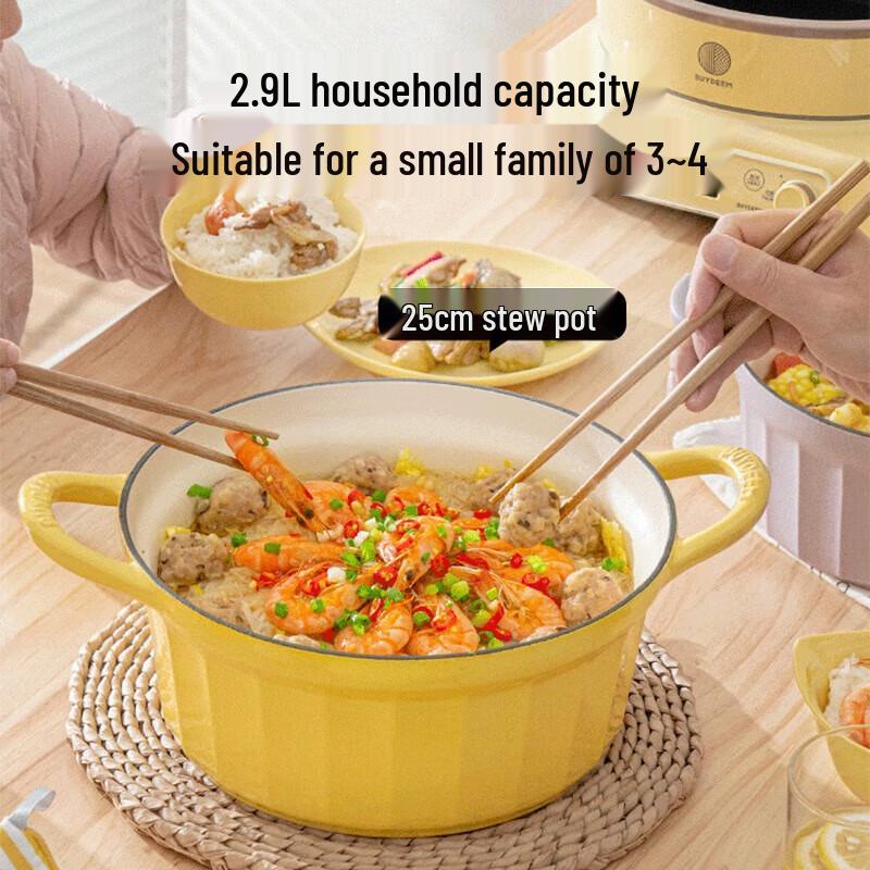 Buydeem Enamel Cast Iron Stew Pot