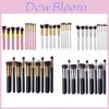 Makeup Brush Set With Artificial Fibers And Wooden Handles For Professional Women