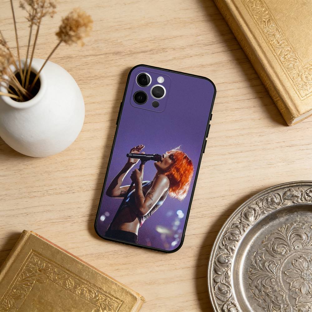 Beauty Singer H-Halsey Phone Case For iPhone 17,16,15,14,13,12,11 Plus,Pro Max,Soft Silicone Black Cover