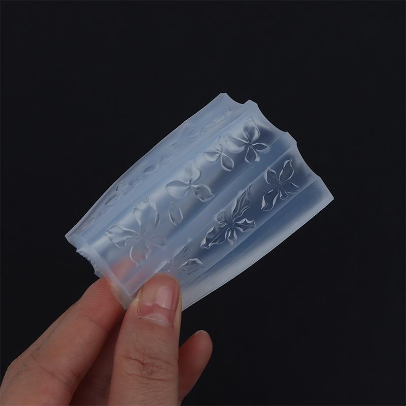 Ice Flower Rose Nail Art Mold Hand Carved Silicone Cute Nail Charm Casting Tool for DIY Manicure Beginners