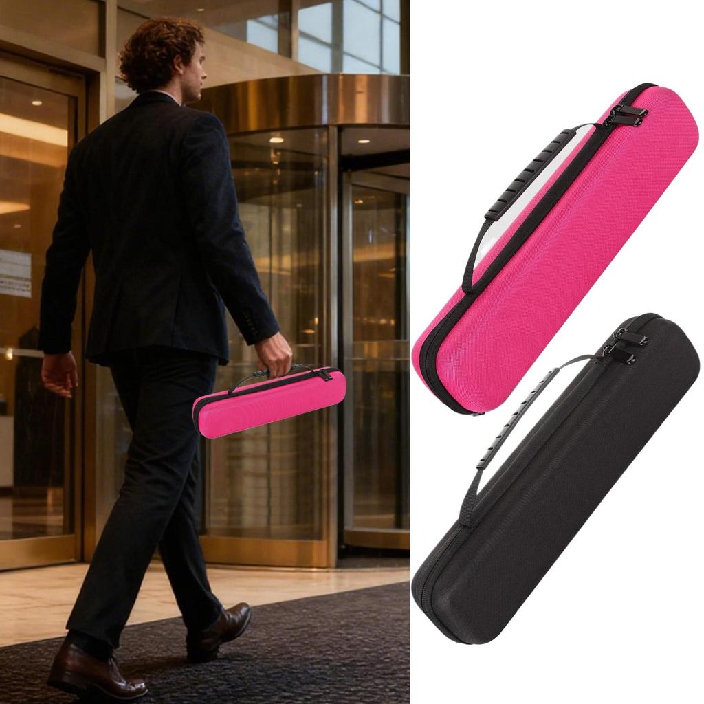Flute Case Carrying Bag Shockproof High-Density EVA Pouch Straightener Curling Irons Styler Carry Bag for Musical Instruments