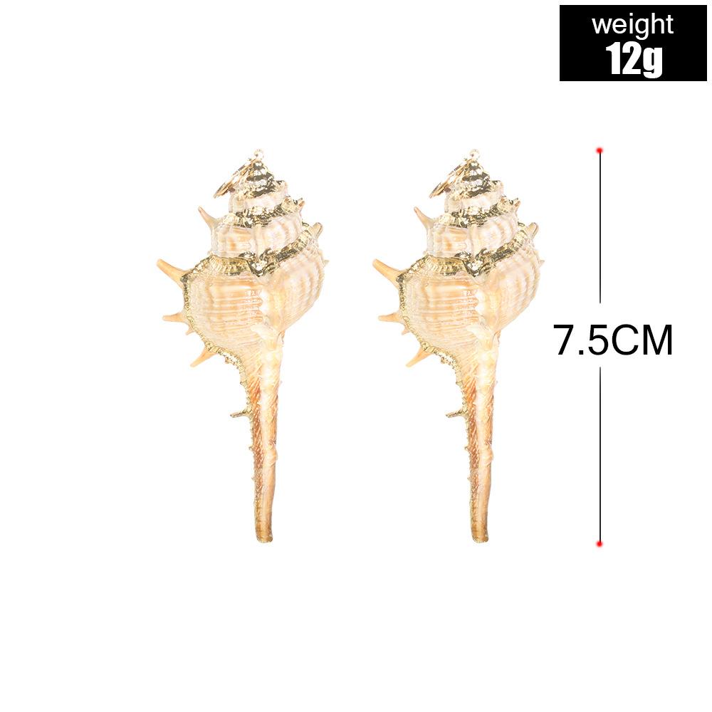 Summer Personalized Conch Beach Series Earrings Earrings Women