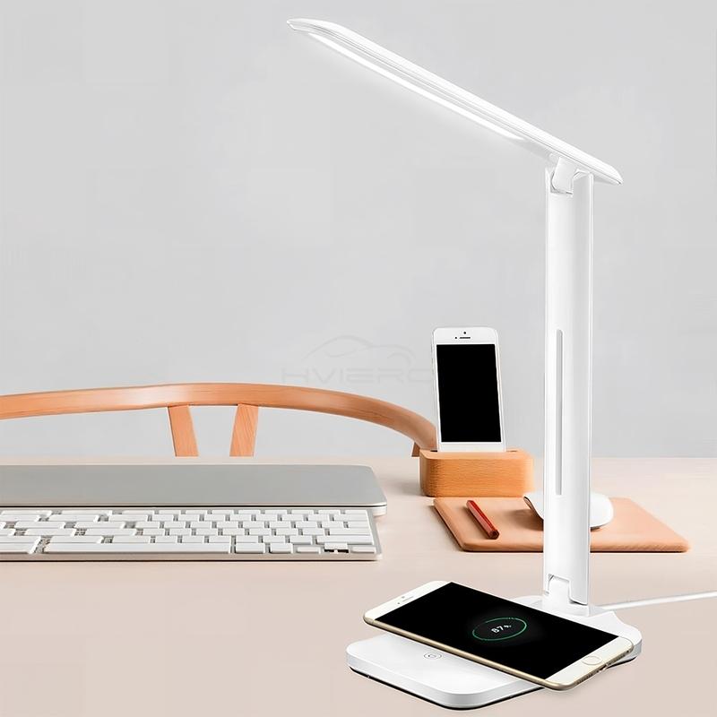 Bedside Lamp Three Speed Color Temperature Brightness USB LED Wireless Charging Folding Student Learning Eye Protection Lights