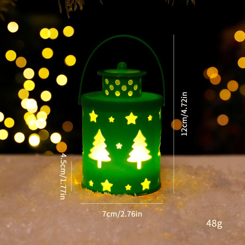 Nordic Christmas LED Lantern Ornaments - Creative Candle Lamp Decorations Lantern