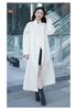 2025 Winter Korean Style Women's Double-Sided Wool Coat with Stand Collar