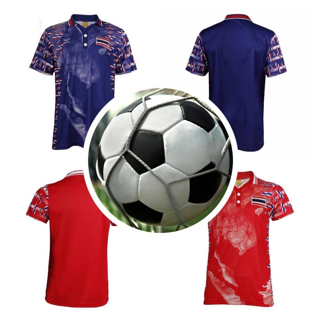 TAILÂNDIA Retro Vintage Futebol Futebol JERSEY Nacional CHEER Camisa de Secagem Rápida Gola Redonda Poliéster Manga Curta Uniforme Esporte Ao Ar Livre