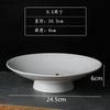 Ceramic Dinner Plate High Feet Refreshment Tray Dim Sum Plates Fruit Plate Salad Bowl Serving Plates Sushi Dish Snack Tray