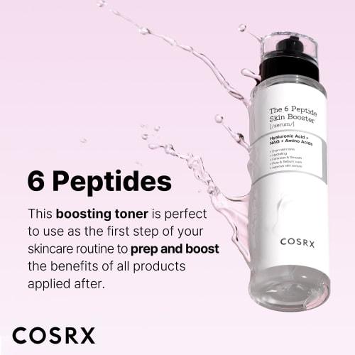 COSRX Peptide Booster Serum Peptide 6 Skin Booster Toner 150mL Peptide Serum Lotion Niacinamide Hyaluronic Acid Adenosine Allantoin Serum Emulsion NMF