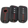 Silicone Remote Car Key Case For Honda Fit Gp5 Shuttle Gp8 Jade Vezel City Civic Jazz Brv 3 Buttons Key Cover Car Accessories