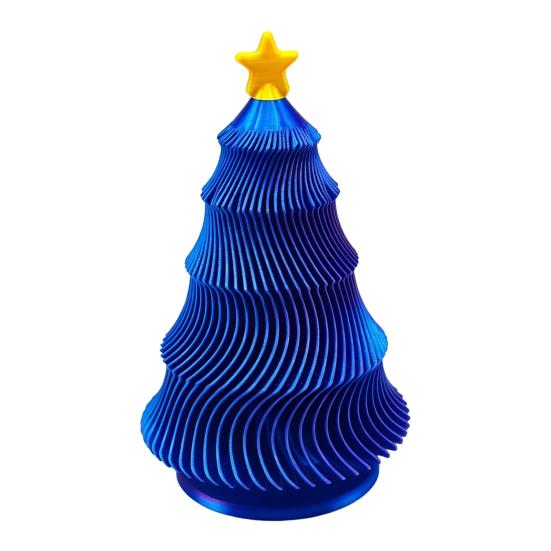 DYS 3D Printed Christmas Tree Fidget Toy, Lightweight Mini Desktop Ornament, Decompression Hand Toy for Anxiety Relief And Relaxation Gift