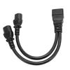 IEC320 C20 to Dual C13 Splitter Power Cord IEC320 C20 Male to IEC320 C13 Female Y Splitter Converter Adapter Cable