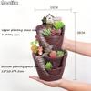 NooLim Resin Succulent Flower Pot – Mini Bonsai Planter for Garden & Home Decoration
