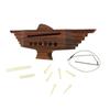 10PCS 6 String Acoustic Guitar Bridge Rosewood Set Musical Instrument Accessory with Saddle Nut Pin