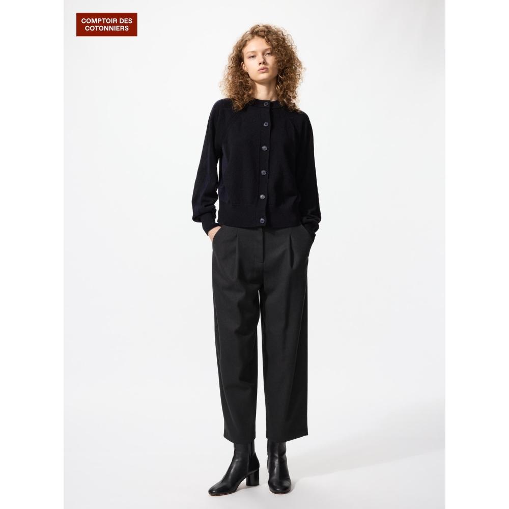 Uniqlo Brushed Jersey Barrel Leg Pants