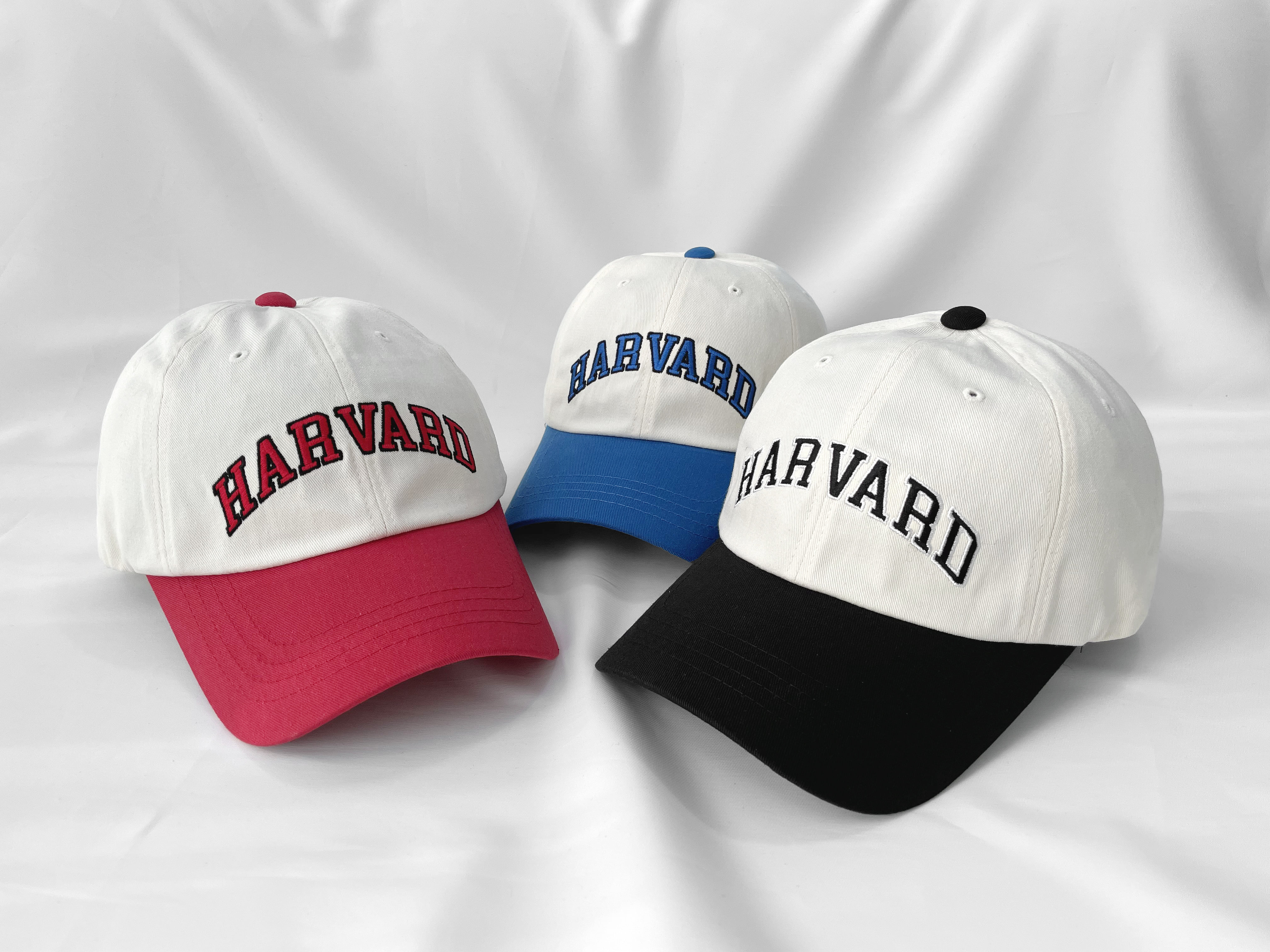 Женская и унисекс бейсболка Harvard Color Block Базовая кепка black
