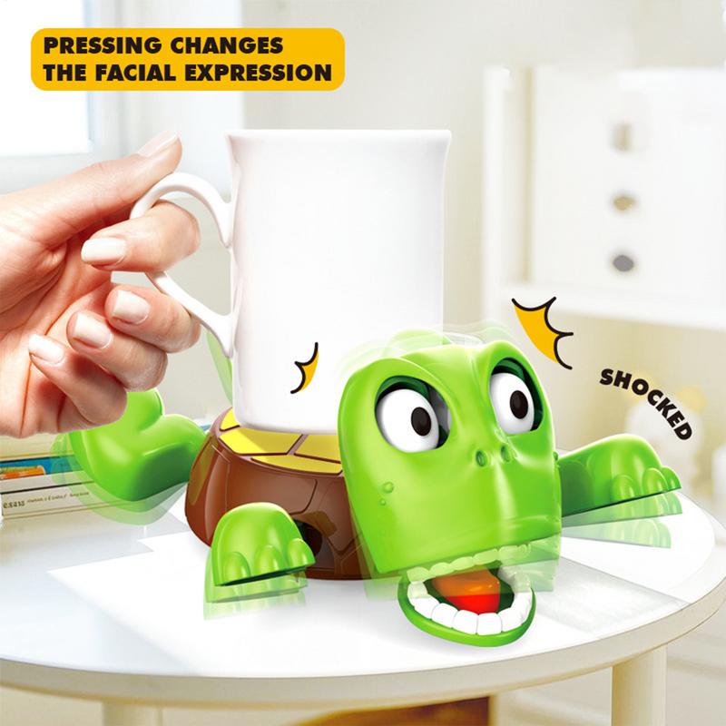 3D Quirky Turtle Coaster Panicked Turtle Insulated Coaster Ornament Stress Relieve Funny Cup Holder Bugsy Doll Mug Base Decor