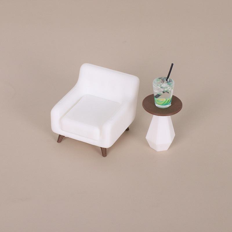 3/4Pcs Decorative Scene Diy Handmade Coffee Cup Ornament Miniature Dollhouse Table Sofa Juice Mini Model Accessories