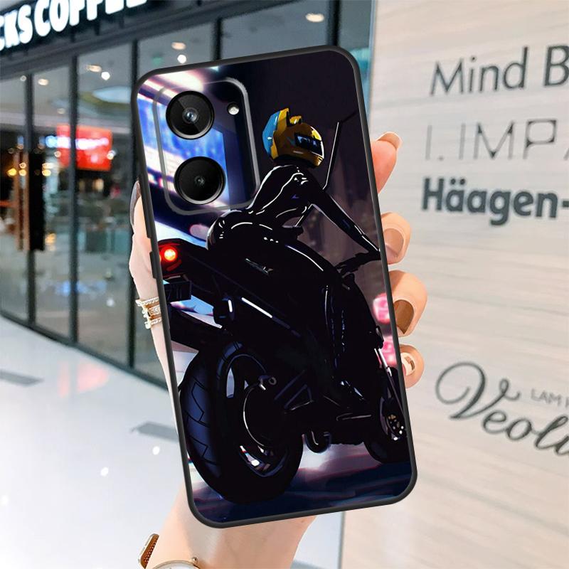 Motorcycle girl Anime Case For Realme 15 14 13 12 11 Pro Plus GT6 GT7 Pro C55 C51 C35 C53 C61 C65 C67 C63 C71 C75