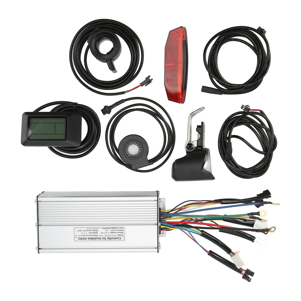 Electric Bike Conversion Kit LCD7U Meter 30A Sine Waving Control System for 48V 1000W Motor