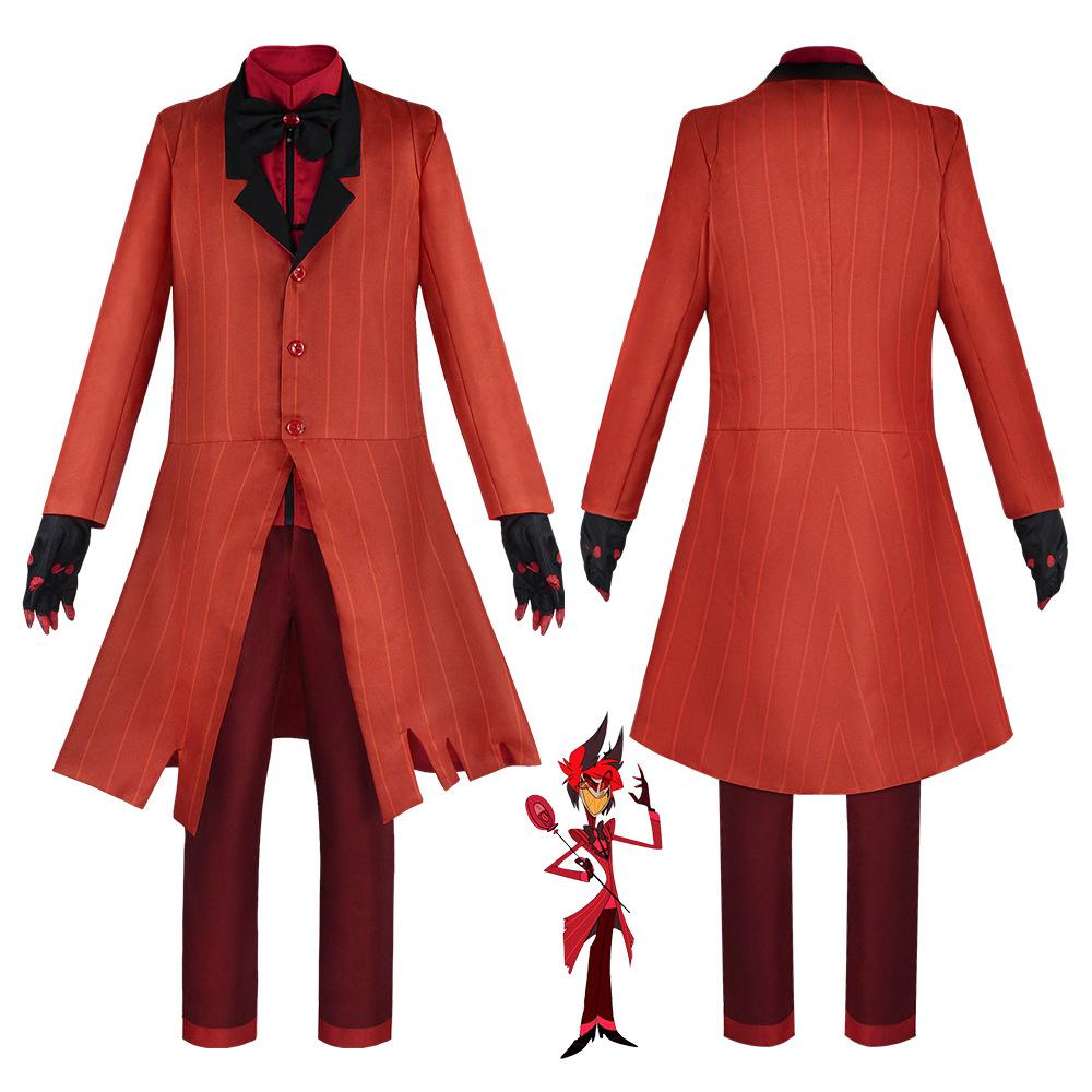 Hazbin Hotel Rouge Cosplay Ensemble Complet, Costume d'Anime pour Halloween et Spectacle sur Scène