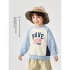 Boys' European-Style Color-Blocked Crewneck Sweatshirt, Spring and Autumn 2026 New Children's Clothing, Baby Inner Wear, Trendy Kids' Top