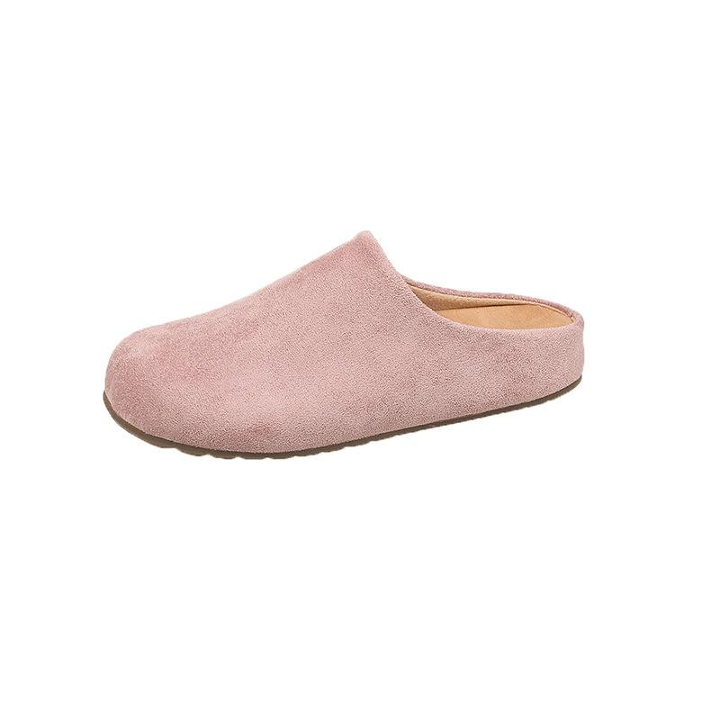 Bread Boken shoes half slippers women's wear spring and autumn 2025 new lazy bag head slippers thick-soled bag head Boken shoes