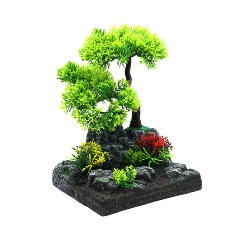 Aquarium Landscape Tree Rock Model Aquariums Decorations Art Crafts Terrarium Habitat Ornaments 1