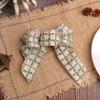 Exquisite Christmas Bows Pendant Linen Wreaths Bowknot Ornaments  Merry Christmas Decorations