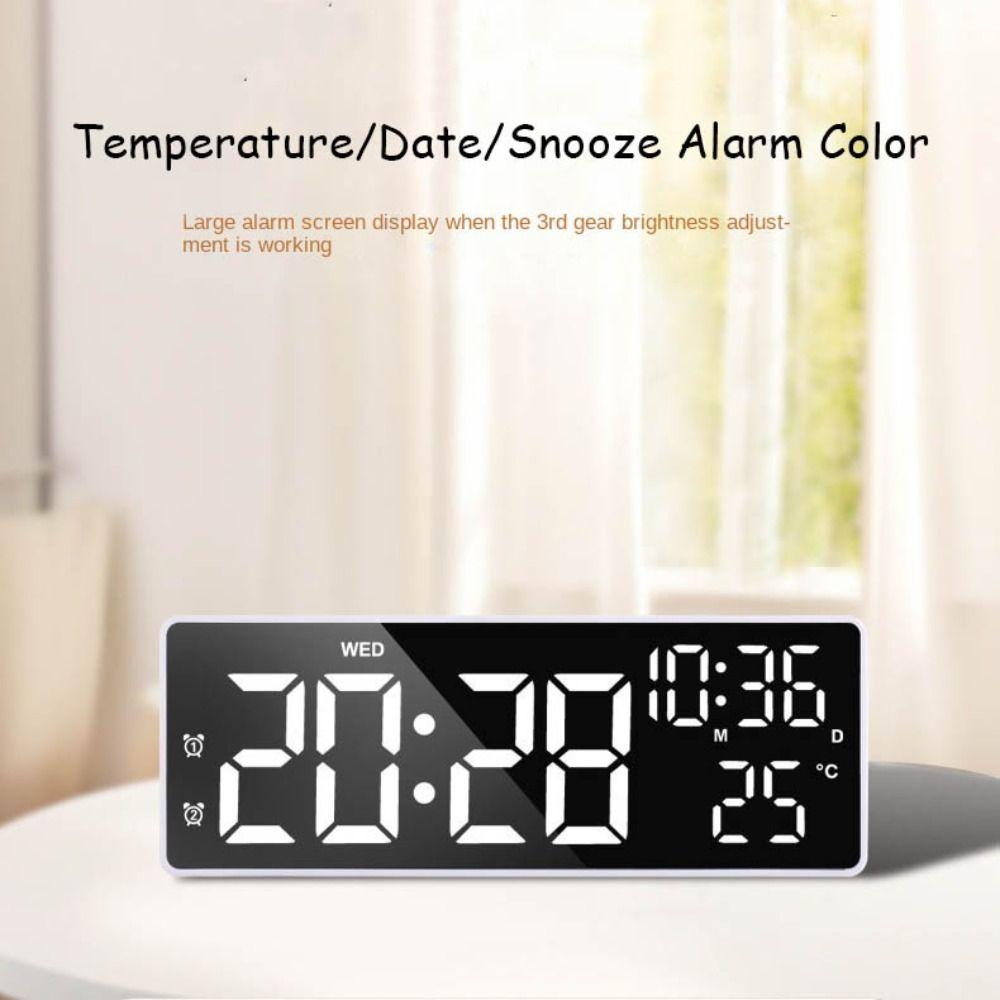 Temperature Alarm Clocks Date Digital LED Clocks High Quality Display Table Clock  for Bedroom