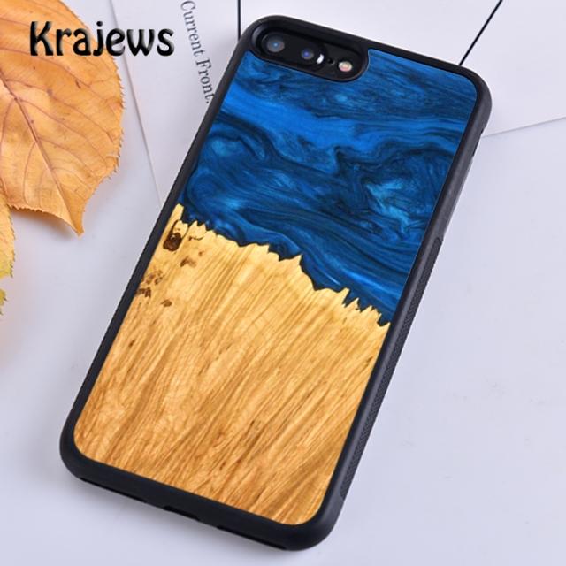 Traveler Protective Wood Resin For iPhone 17 Air 16 Phone Case Cover 15 14 Plus 12 13 Pro Max Coque