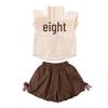 Summer 2025 Girls' Bow Blouse & Shorts Set - Fashionable Baby Girl Casual Outfit