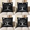 Home Decor Cosmic Tree With Planets And Stars Pillow Cover Pattern Cushion Cover Suitable For Sofa Bedroom Car Pillow Cover