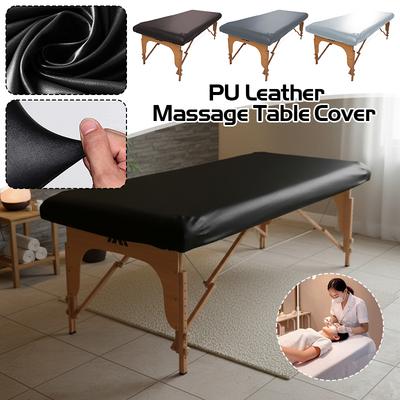 PU Leather Massage Table Cover Wipeable Waterproof Antifouling Beauty Salon SPA Massage Table Cover Fitted Replacement Bed Sheet