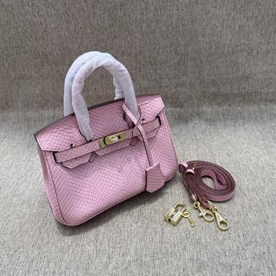 2025 Nová dámska taška z pravej kože Hladká koža s hadím vzorom 20 Mini Platínová taška Ručná Jednoramenná Diagonalna Crossbody taška