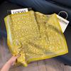 Luxury Paisley Square Scarf Women Print Satin Neckerchief Spring Hair Band Foulard Bandana Echarpe Tie Shawl Wraps