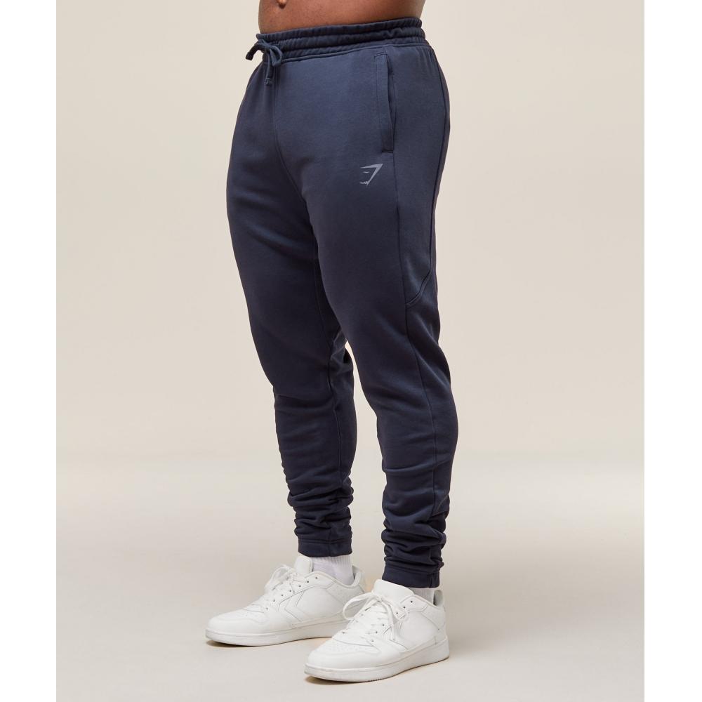 Gymshark Pantalón de chándal con logotipo de poder Azul pesado A2c9c Uctn
