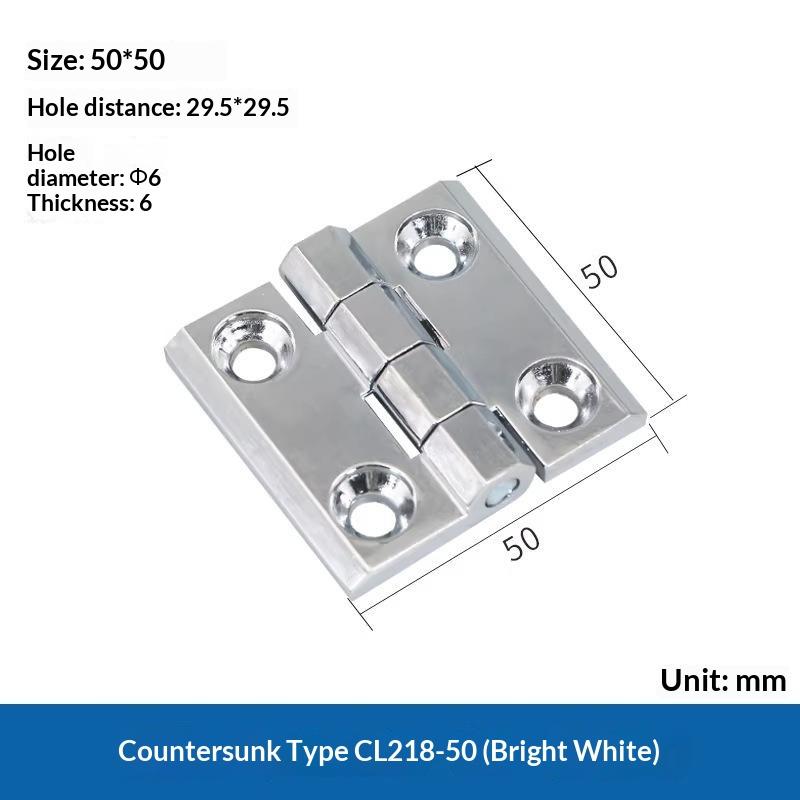 2Pcs Zinc Alloy Hinge Apply To Switch Cabinet Electric Cl218 Hl040 40*40Mm 50*50Mm 60*60Mm Cabinet Door Hinges