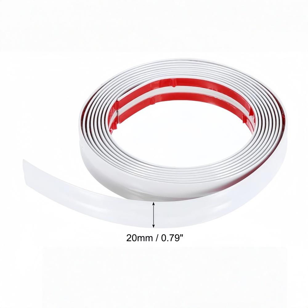 

1pc 3metersX2cm PVC Self-Adhesive Decorative Strip Wall Sticker Bumper Guard Strip Furniture Edge Wall Corner Protector 3metersX2cm белый