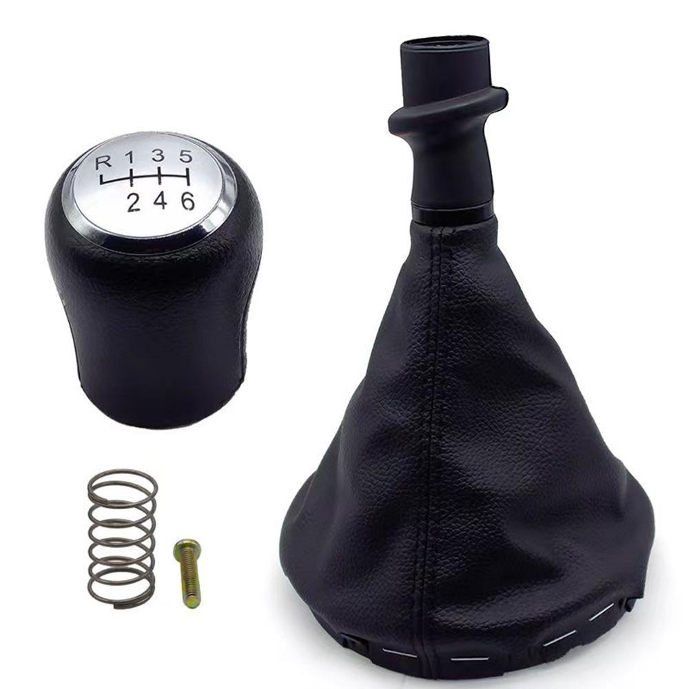 5/6 Speed Gear Shift Stick Knob For Volkswagen Transporter T5 2003-2011 Leather Boot Gearbox Lever Change Handle Car Accessories