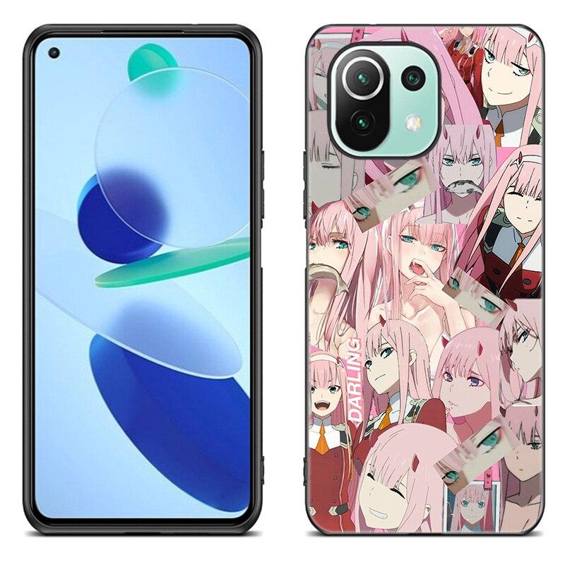 Zero Two Darling In the FranXX Anime Case For Xiaomi Mi 11 Lite NE 11i 10T 11T Pro A2 A3 Lite POCO F3 M3 M4 C31 X3 Pro NFC GT