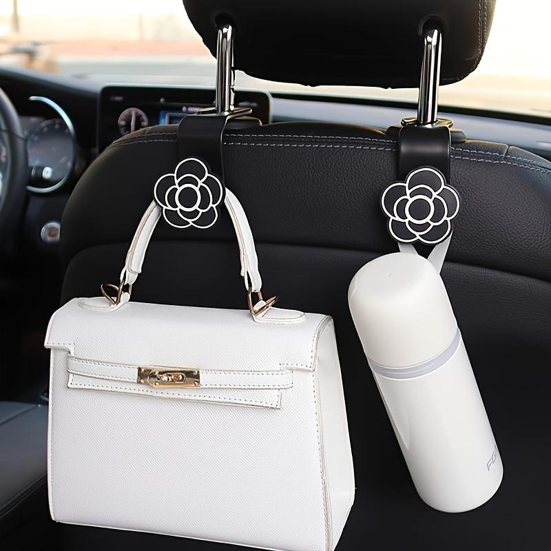 

2pcs Car Seat Backrest Storage Hooks, Camellia Shaped Hooks, Car Rear Hooks, Car Seat Decorative Small Hooks, Car Interior Accessories, Car Organizing 2pcs чорний