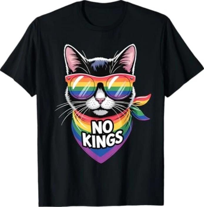 No Kings Pride Cat T-Shirt S